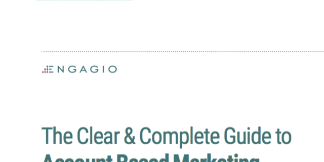 Clear & Complete Guide to Account Based Marketing